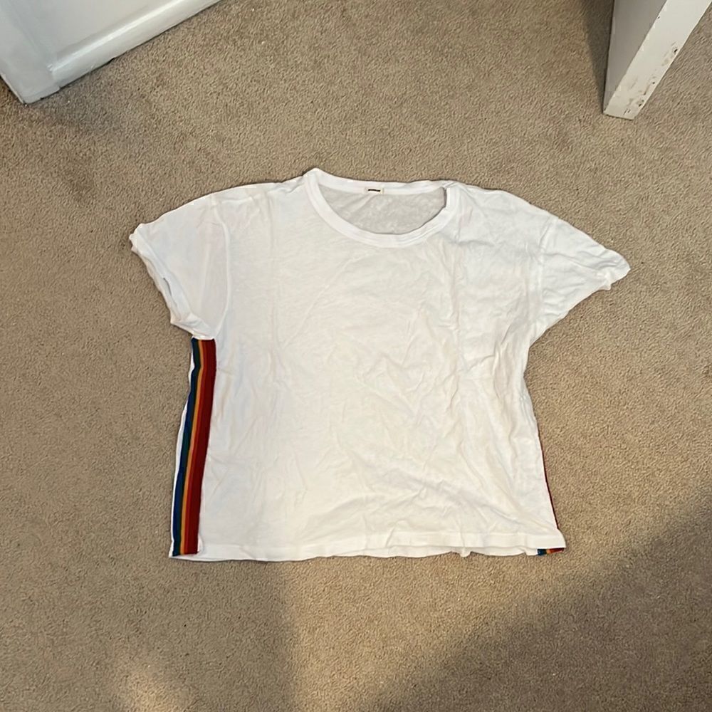Monrow Rainbow tee XS 🌈